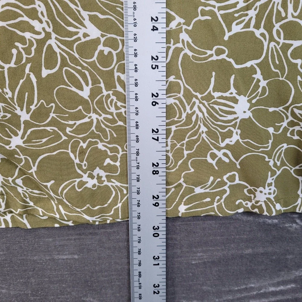 Levis‎ Mens Classic Camper Relaxed Fit Short Sleeve Shirt Olive Floral L NEW